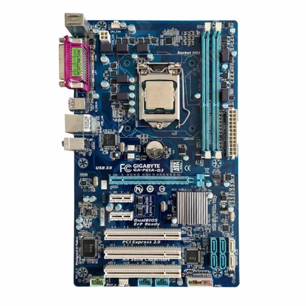 باندل مادربرد Gigabyte P61A-D3 + Pentium G2010 استوک
