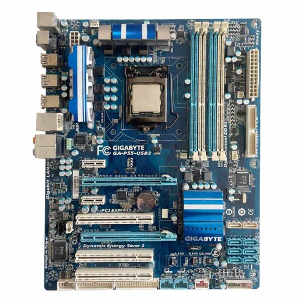 باندل مادربرد Gigabyte P55 USB3 + i5 760