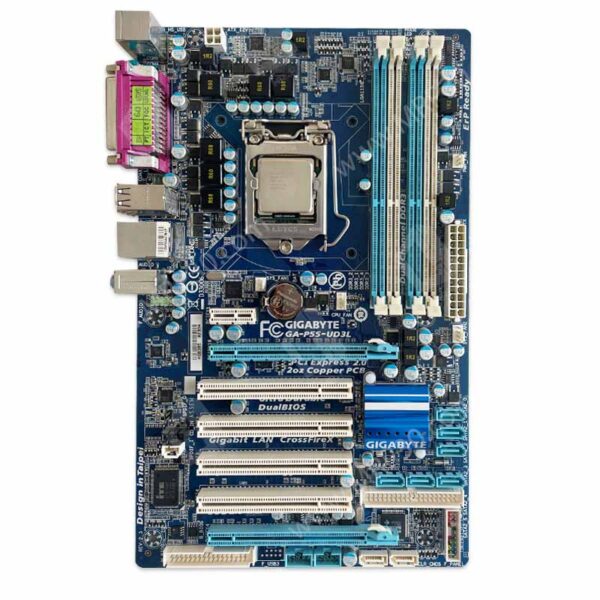 باندل مادربرد گیگابایت Gigabyte P55 UD3L + Intel Core i5 760 استوک