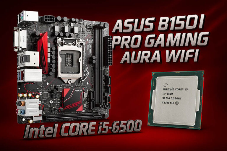 باندل مادربرد ایسوس ASUS B150i Pro Gaming Aura Wifi + i5 6500 استوک 1 خرید باندل استوک