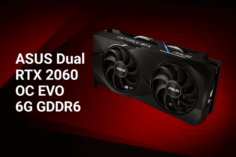 گرافیک ASUS Dual RTX 2060 OC EVO 6G GDDR6 استوک 1 قیمت rtx 2060 6gb