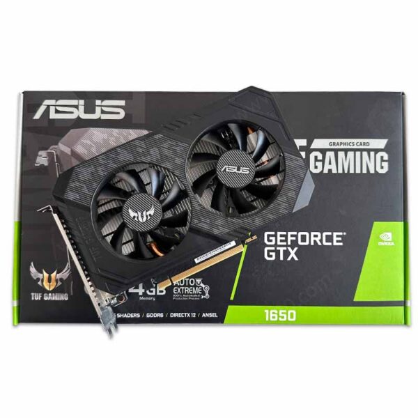 گرافیک ایسوس Asus Tuf Gaming GTX 1650 Oc 4G GDDR6 استوک