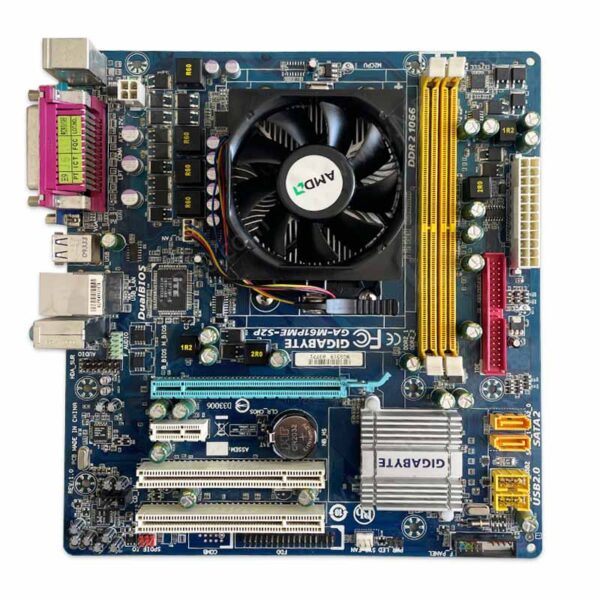 باندل مادربرد Gigabyte M61PME S2P + Athlon II X2 250 با فن استوک