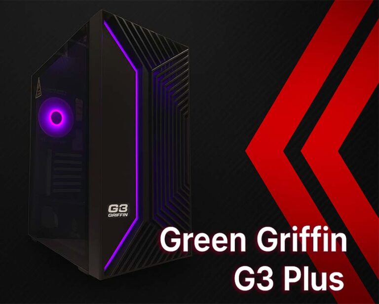 قاب کیس کامپیوتر گرین Green Griffin G3 Plus استوک 1 قیمت Griffin G3
