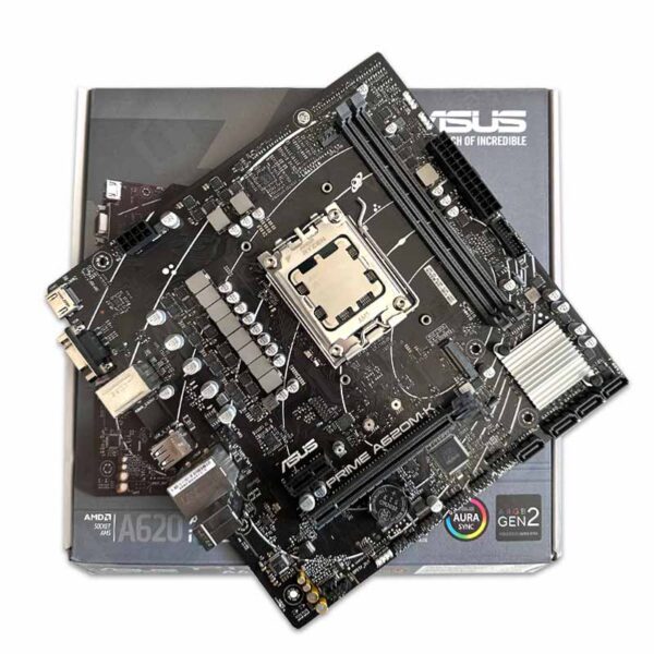 باندل مادربرد ASUS Prime A620M K + Ryzen 5 7600X استوک گارانتی تا 1405/09