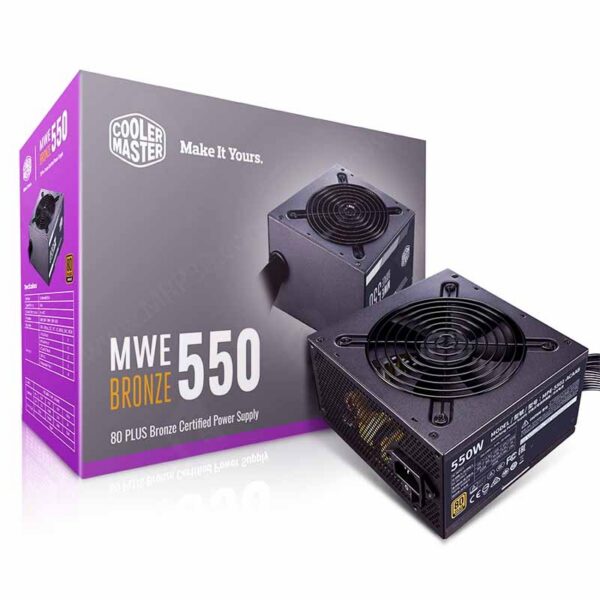 پاور کولرمستر Cooler Master MWE 550W Bronze استوک