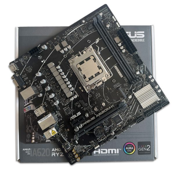 باندل مادربرد ASUS Prime A620M K + Ryzen 5 7600X استوک در حد نو گارانتی تا 1406/08