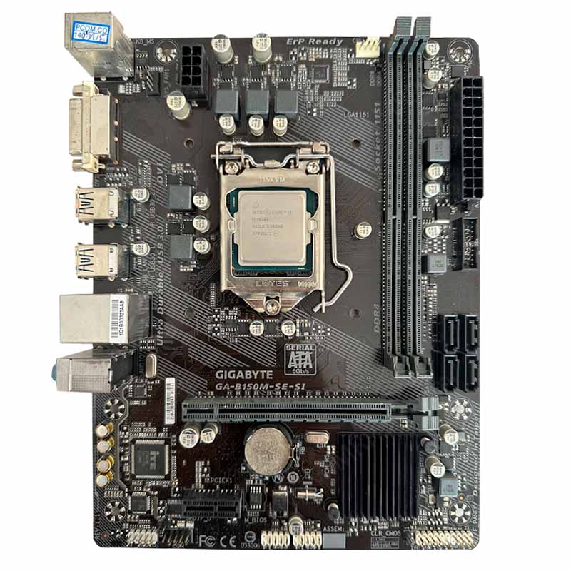 400548(1) باندل مادربرد گیگابایت Gigabyte B150M SE SI + Core i5 6500 استوک