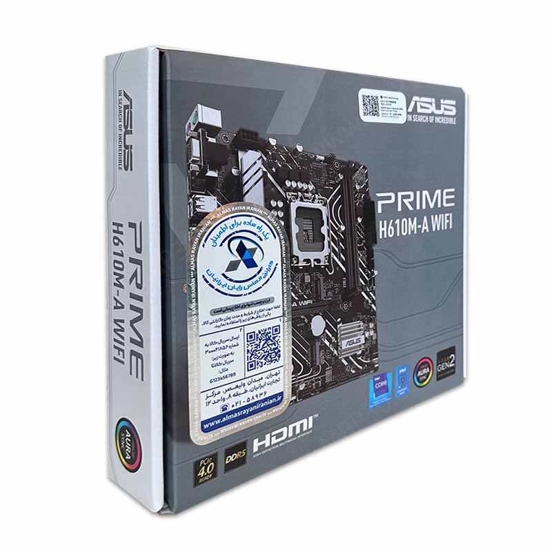 700350-2039-4 باندل مادربرد ASUS PRIME H610M-A Wifi DDR5 + i5 12400F استوک گارانتی تا 1407/01 - Image 5