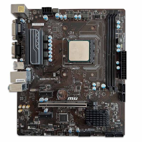 باندل مادربرد MSI B350M Pro VD Plus + Ryzen 5 1500X *استوک