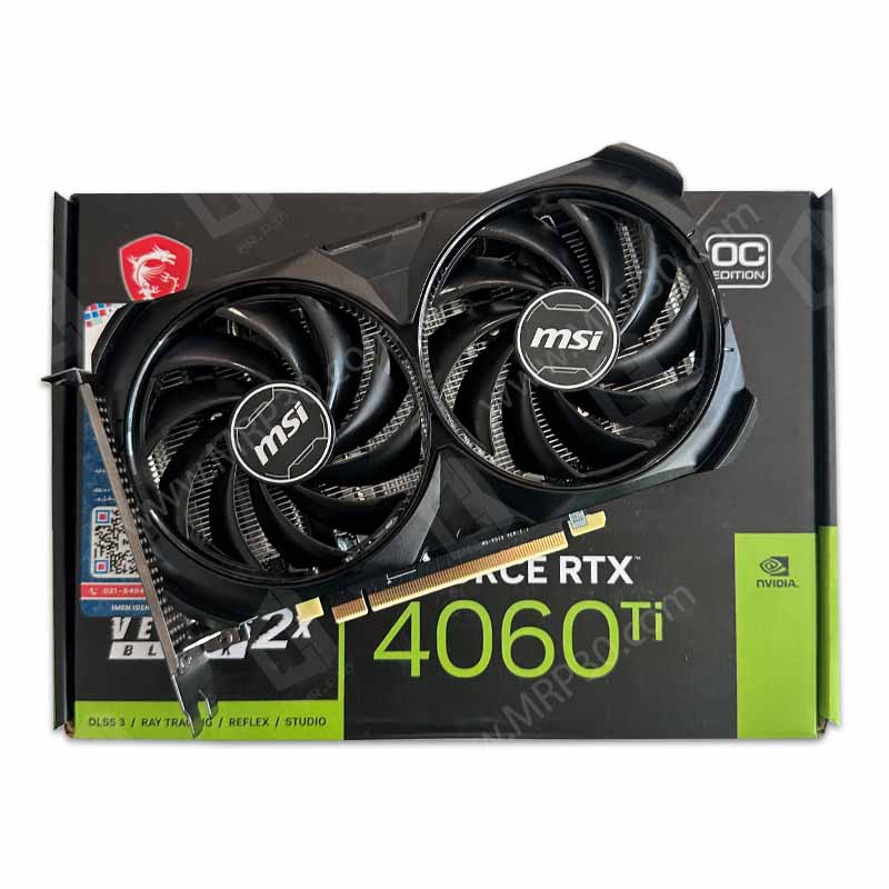 1830 گرافیک Msi RTX 4060 TI Ventus 2x Black OC 8G GDDR6 استوک گارانتی تا 1407/03