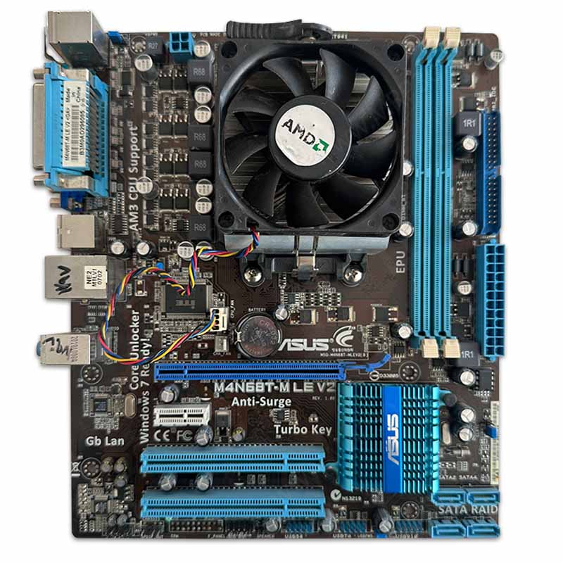 400553 باندل Asus M4N68T-M LE V2 + X4 640 استوک