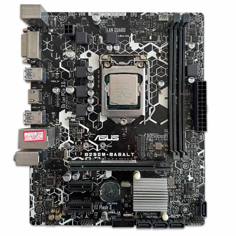 400556 باندل مادربرد ASUS B250M Basalt + Intel Core i5 7400 استوک