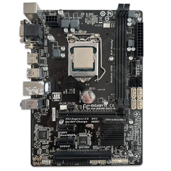 باندل مادربرد GIGABYTE B85M-HD3-A + Core i5 4570