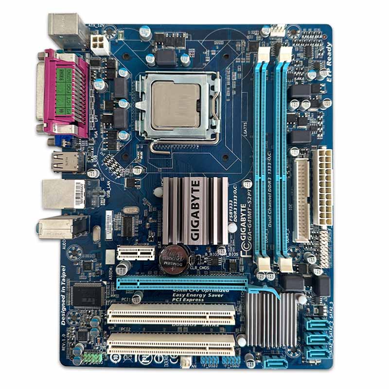 700387 باندل مادربرد Gigabayte GA-G41MT-S2PT + E8400 *استوک