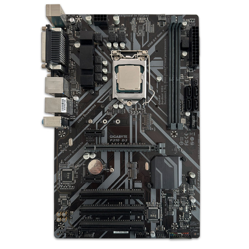 700427 باندل مادربرد Gigabyte P310 D3 + Intel Core i3 9100f استوک