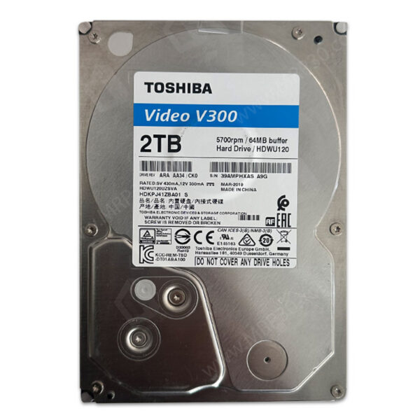 هارد 2 ترا اینترنال توشیبا Toshiba 2TB Video V300 استوک