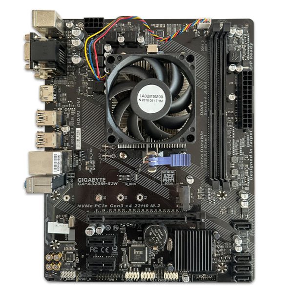 باندل مادربرد Gigabyte A320M-S2H + A8 9600 استوک به همراه فن