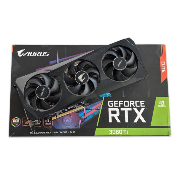 گرافیک Gigabyte Aorus Rtx 3060 Ti Elite 8G GDDR6 استوک