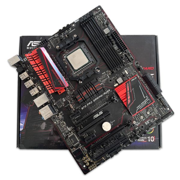 باندل مادربرد ایسوس ASUS 970 Pro Gaming Aura + AMD FX 8350 استوک