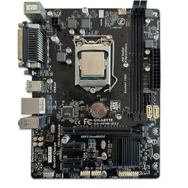 باندل مادربرد Gigabyte H81-M-DS2 + Core i5 4590 استوک