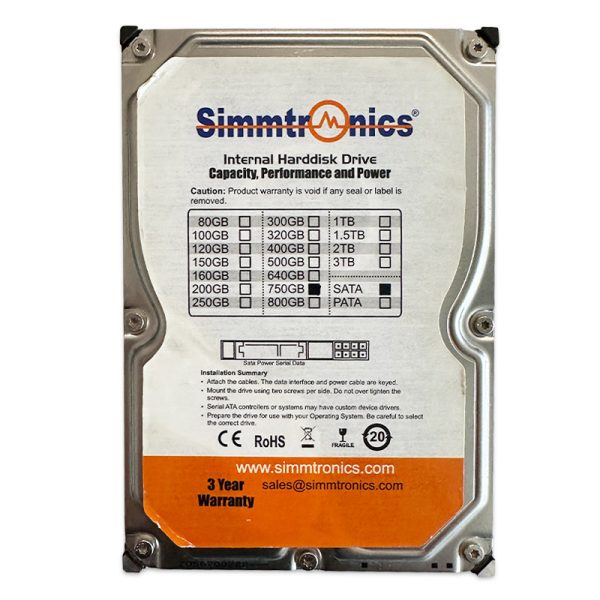 هارد اینترنال 750 گیگ Simmtronics 750GB استوک