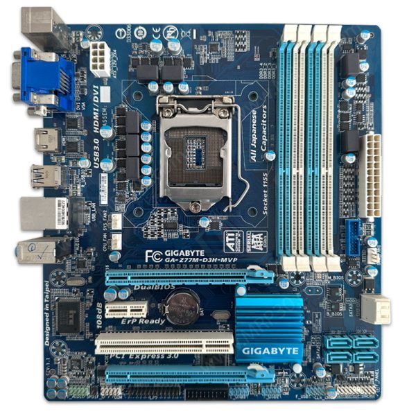 مادربرد گیگابایت GIGABYTE GA Z77M D3H MVP استوک