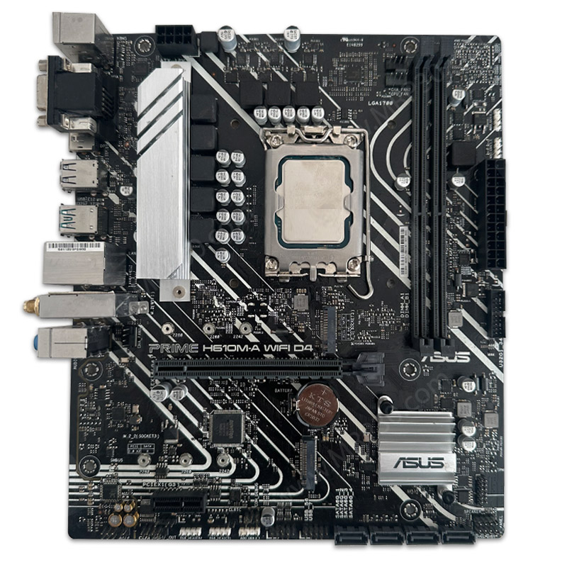 asus h610m-a wifi +14100f باندل مادربرد ASUS PRIME H610M A Wifi DDR4 + i3 14100F *استوک