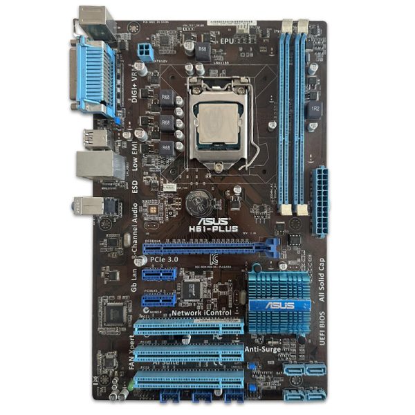 باندل مادربرد ASUS H61 PLUS + Core i3 3220 *استوک