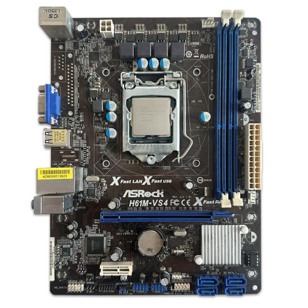 باندل مادربرد ASROCK H61M-VS4 + G2030 استوک