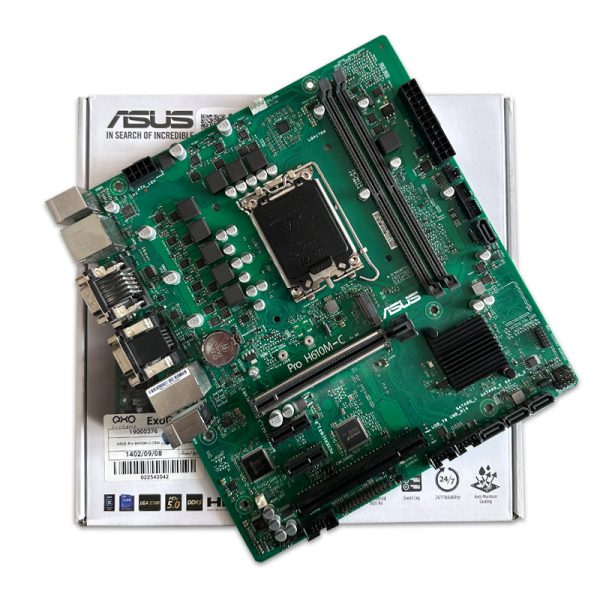 مادربرد ایسوس ASUS Pro H610M-C DDR5 استوک در حد نو