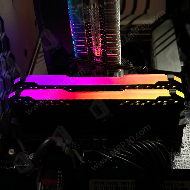 200626 پک رم Corsair Vengeance Pro 16gb (8x2) DDR4 3200Mhz cl16 RGB استوک در حد نو گارانتی تا 1406/02 - تصویر 1