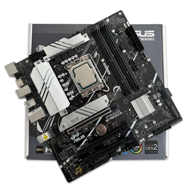 باندل مادربرد Asus B760M-A DDR5 + I5 12400f استوک در حد نو گارانتی تا 1407/06
