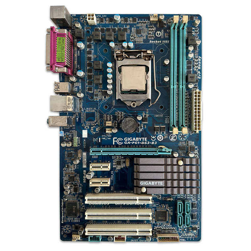 700526 (1) باندل مادربرد GIGABYTE P61-DS3-B3 + Core i5 2400S استوک