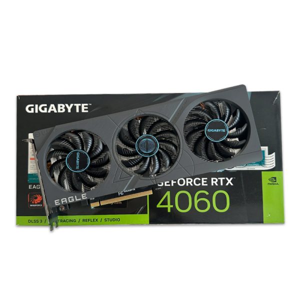 کارت گرافیک Gigabyte RTX 4060 Eagle OC 8G GDDR6 استوک در حد نو گارانتی با 1405/07
