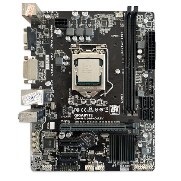 باندل مادربرد Gigabyte H110M-DS2V + i5 6500 استوک در حد نو