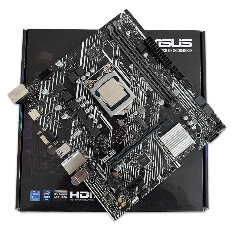 700563 باندل مادربرد ASUS Prime H510M-K R2.0 + i3 10100F استوک در حد نو - Image 1
