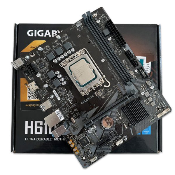 باندل مادربرد Gigabyte H610M K DDR4 + i5 12400F استوک در حد نو گارانتی تا 1405/09