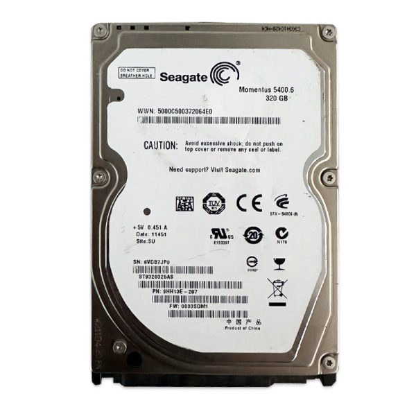 هارد اینترنال 320 گیگ لپ تاپی Seagate 320GB Laptop استوک