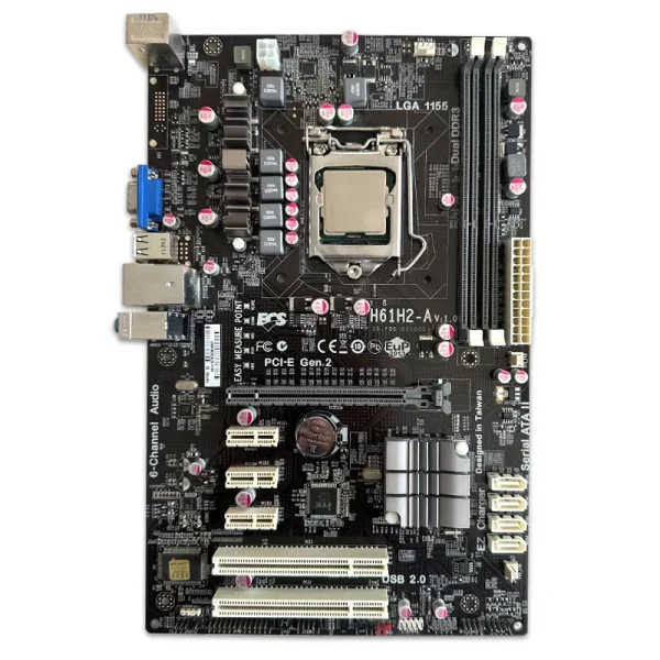 باندل مادربرد ECS Elite Group H61H2-A + Core I3 3220 *استوک