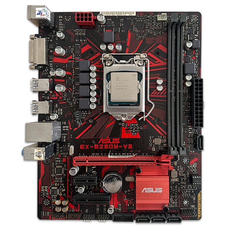 ASUS EX-B250M-V3 + i7 6700 (1) باندل مادربرد ASUS EX-B250M-V3 + i7 6700