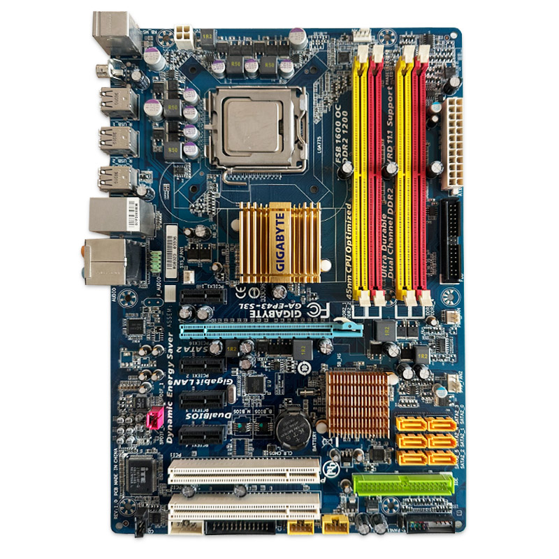 Gigabyte GA-EP43-S3L + E7300 (2) باندل مادربرد Gigabyte GA-EP43-S3L + E7300 *استوک