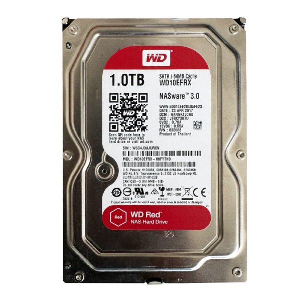 هارد اینترنال 1 ترا وسترن Western Digital RED 1TB استوک