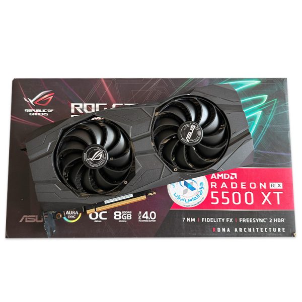 گرافیک Asus Rog Strix 5500 XT OC Gaming 8G GDDR6 استوک در حد نو
