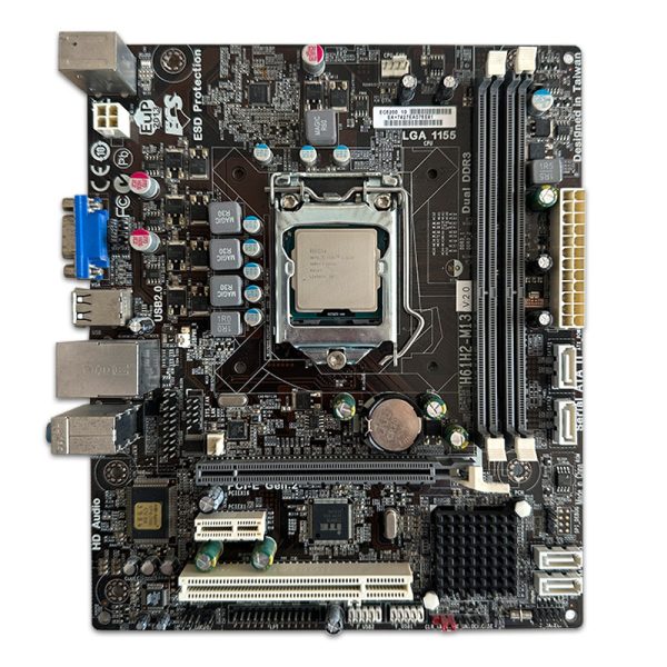 باندل مادربرد ECS Elite Group H61H2-M13 + Core i3 3210 استوک