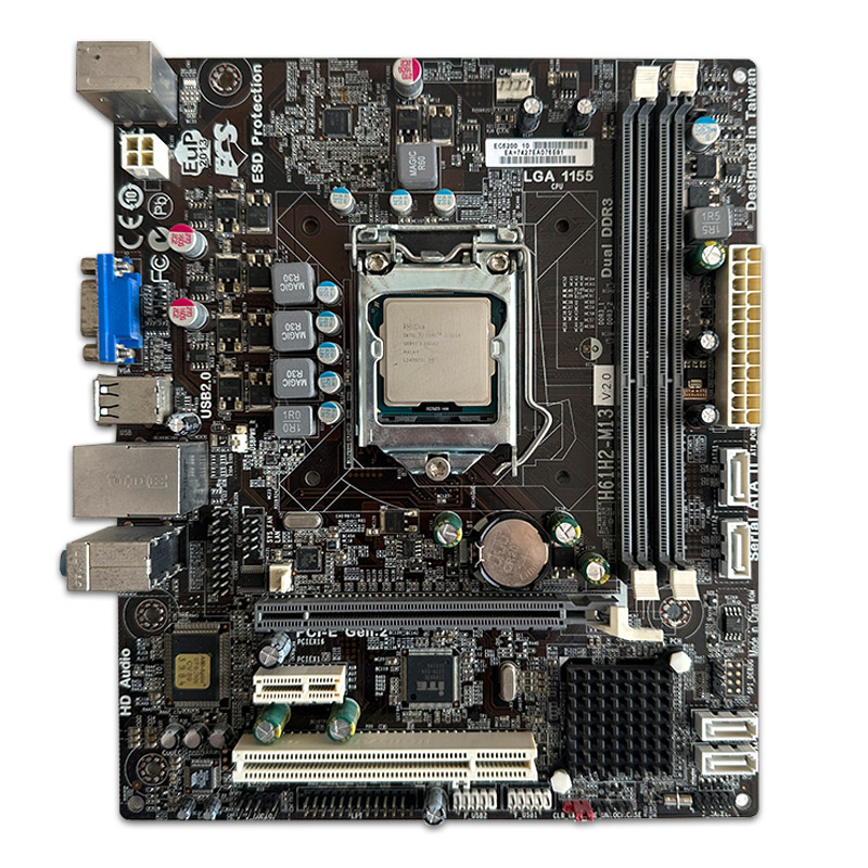 700609 باندل مادربرد ECS Elite Group H61H2-M13 + Core i3 3210 استوک