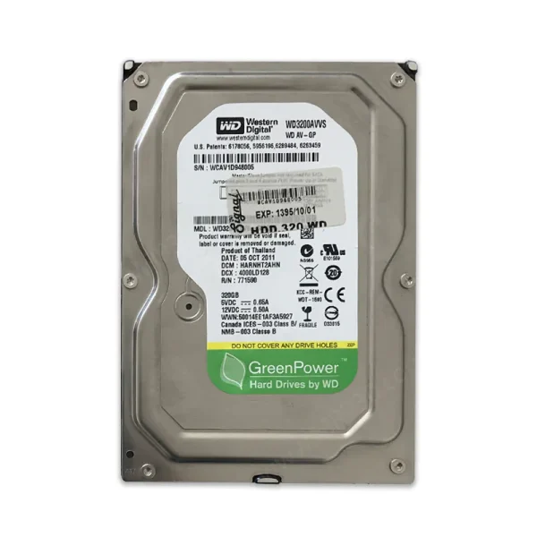 هارد اینترنال 320 گیگ وسترن Western Digital Green 320GB استوک شرکتی