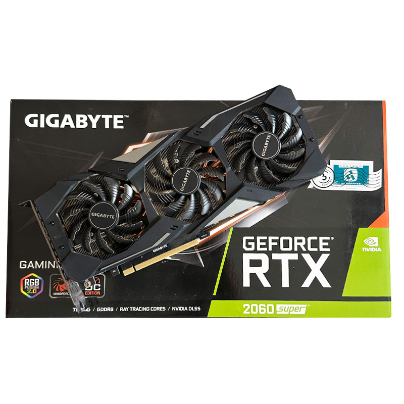 1907 کارت گرافیک Gigabyte RTX 2060 Super Gaming OC 3X 8G GDDR6 استوک در حد نو