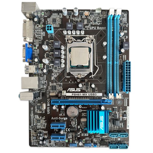باندل مادربرد ASUS P8H61-MX USB3 + Pentium G2020 استوک
