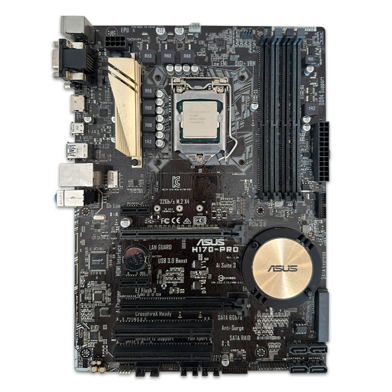 asus h170 pro + i5 6400 باندل مادربرد ایسوس ASUS H170 Pro + Core i5 6400 استوک